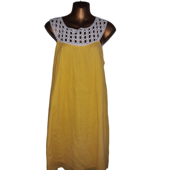 Lilly Pulitzer RARE Sz 2 Yellow SYDNEY Crinkle Sunshine Dress - Picture 3 of 9